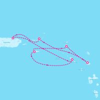Vision of the Seas December 6, 2026 itinerary map