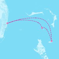 Vision of the Seas December 7, 2026 itinerary map