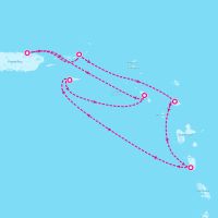 Vision of the Seas December 20, 2026 itinerary map