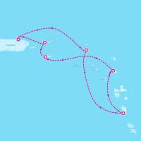 Vision of the Seas December 27, 2026 itinerary map