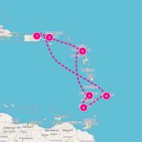 Vision of the Seas April 2, 2028 itinerary map