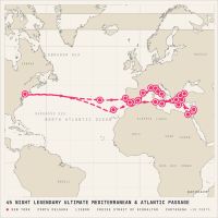 MS Volendam October 9, 2028 itinerary map
