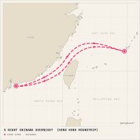 Voyager of the Seas February 24, 2028 itinerary map