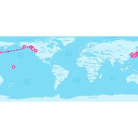 MS Westerdam April 13, 2024 itinerary map