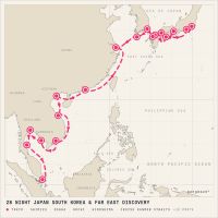 MS Westerdam November 8, 2026 itinerary map