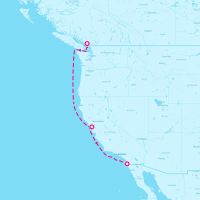 MS Zaandam September 24, 2025 itinerary map
