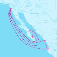 MS Zaandam April 18, 2026 itinerary map