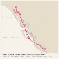 MS Zaandam July 26, 2028 itinerary map