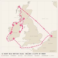 MS Zuiderdam June 22, 2027 itinerary map