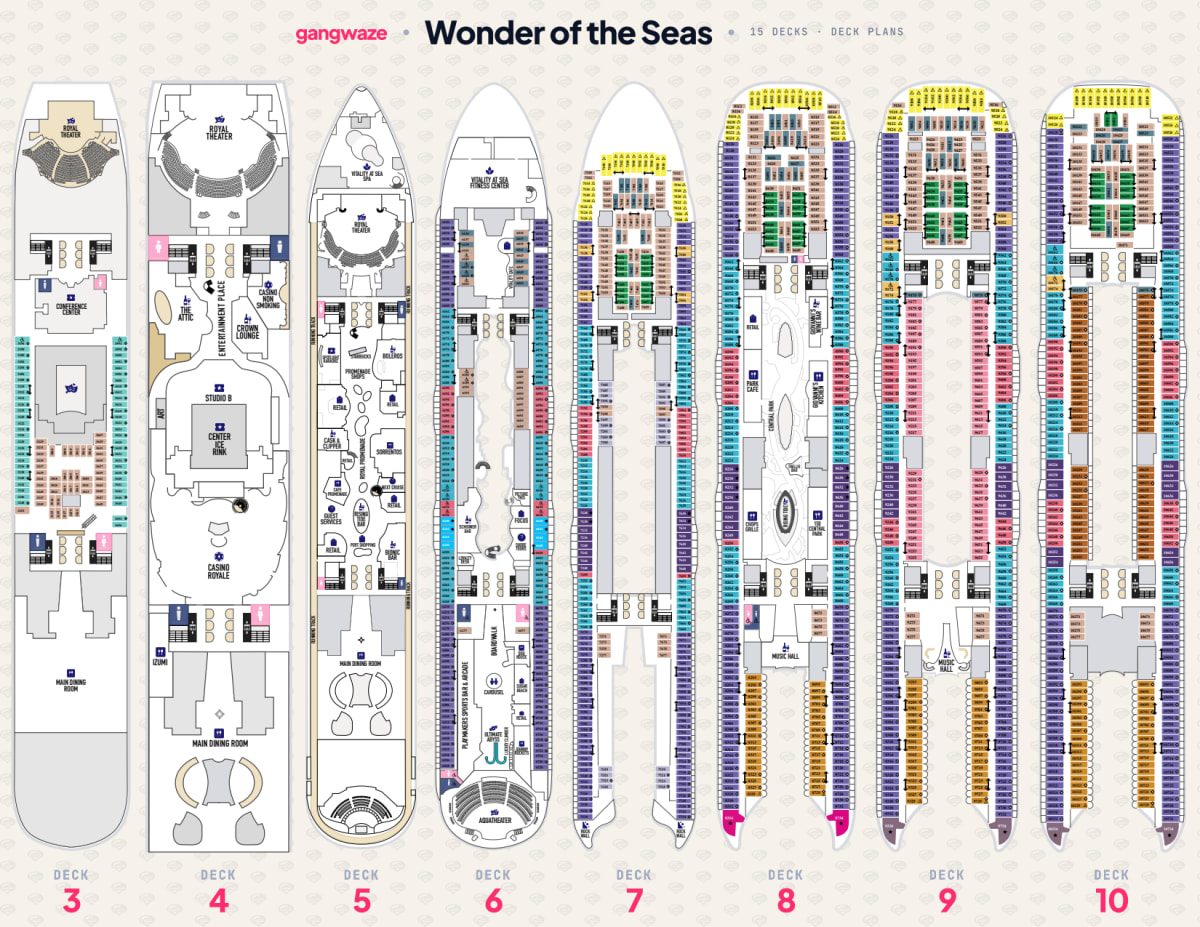 Wonder of the Seas Deck Plans PDF (2026) – Free Download