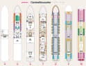 Carnival Encounter deck plans, all decks on one page