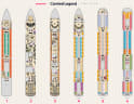 Carnival Legend deck plans, all decks on one page