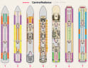 Carnival Radiance deck plans, all decks on one page