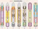 Carnival Sunshine deck plans, all decks on one page
