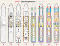 Discovery Princess deck plans, all decks on one page