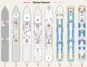 Disney Treasure deck plans, all decks on one page