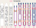 Norwegian Epic deck plans, all decks on one page