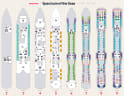 Spectrum of the Seas deck plans, all decks on one page