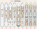 Star Princess deck plans, all decks on one page