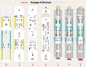 Voyager of the Seas deck plans, all decks on one page