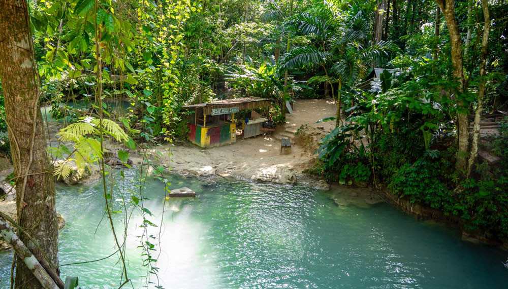 Blue Hole And Dunns River Falls Tour Blue Hole Shack 2