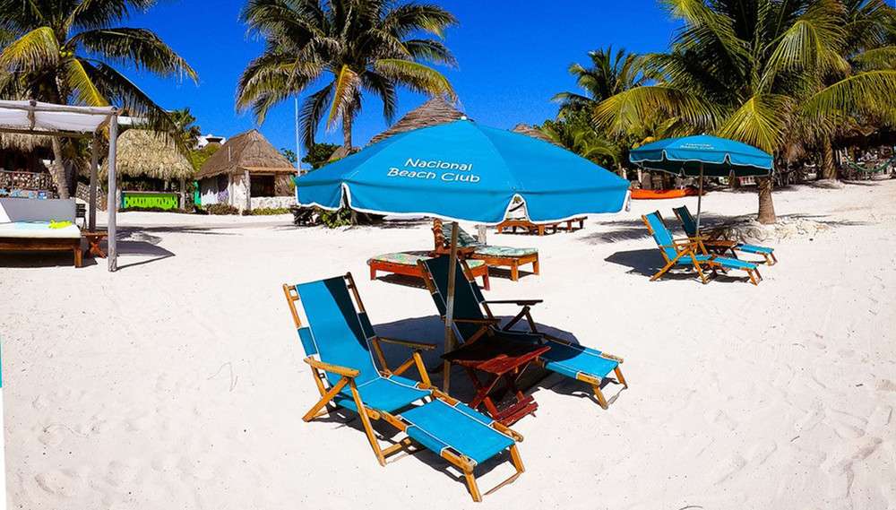 Nacional Beach Club Costa Maya Beach Chairs 2