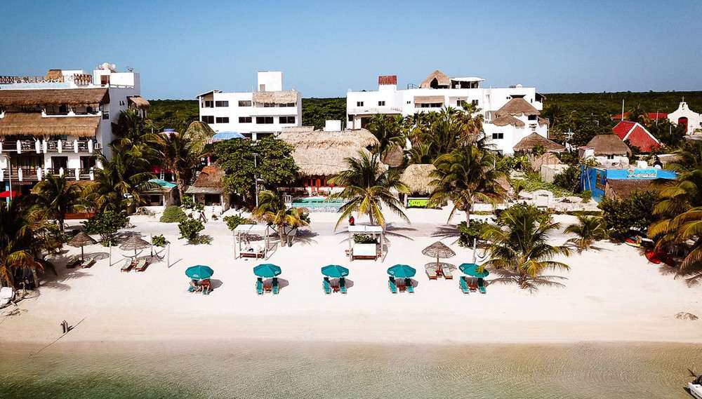 Nacional Beach Club Costa Maya Beach Club Arial View
