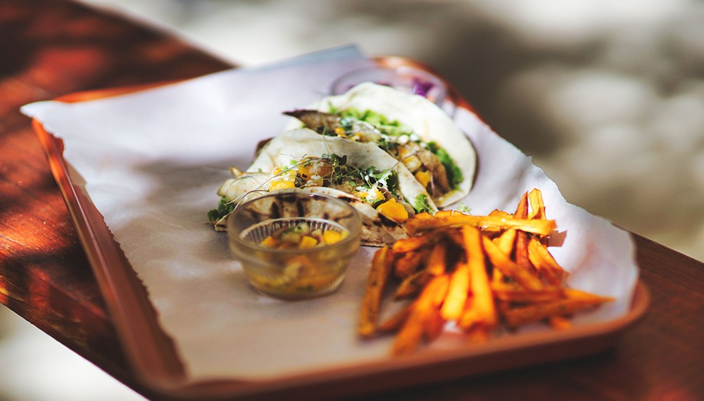 Treehouse Beach Club Lunch Taco