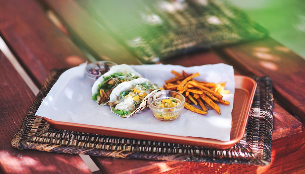 Treehouse Beach Club Lunch Tacos