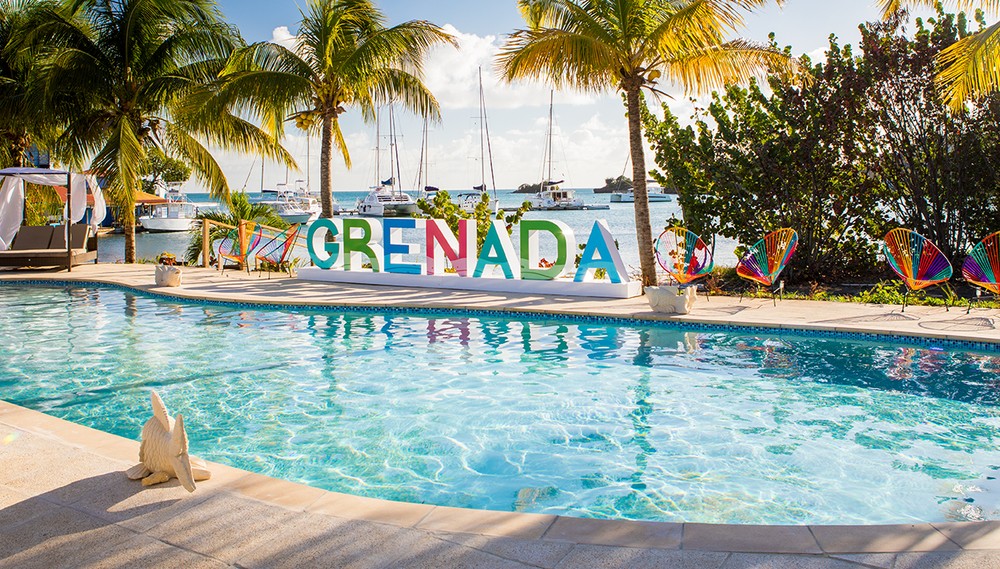 True Blue Bay Boutique Resort Grenada Sign