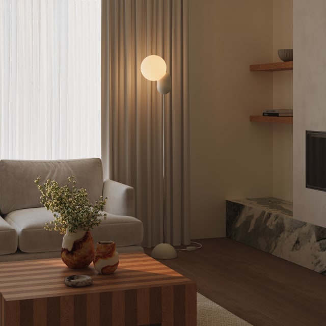 Cantilever Floor Light by Louis Filosa