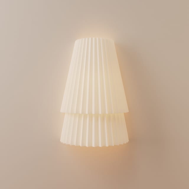 Pleat Wall Sconce by Madeline Isakson