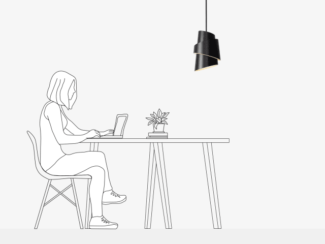 Pendant Light scale photo
