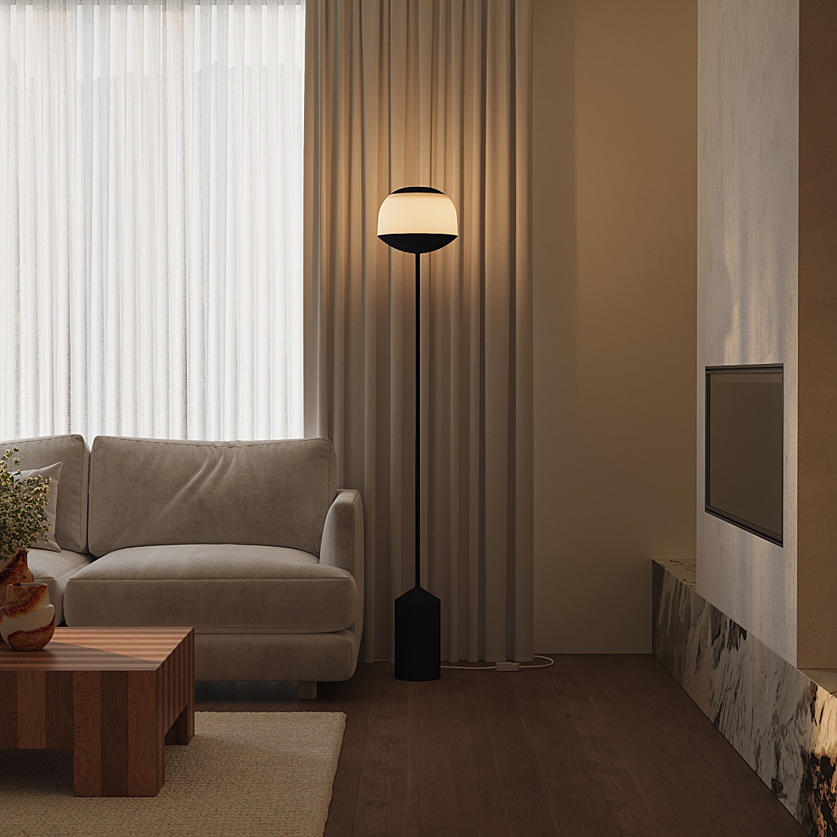 Cloche Floor Light by Bambu Studio | Gantri®