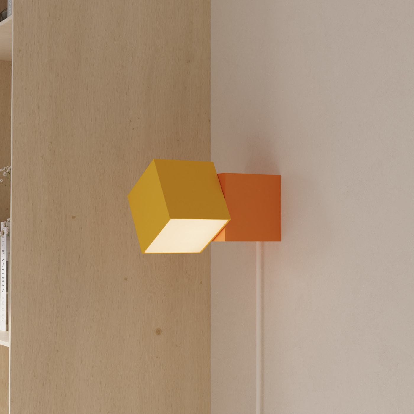 Analog Wall Light in a reading corner