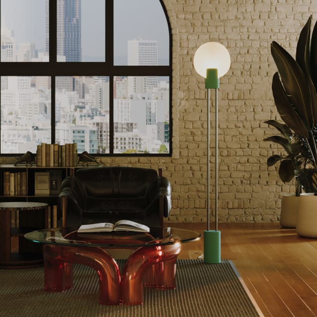 Pavone Floor Light by Viviana Degrandi