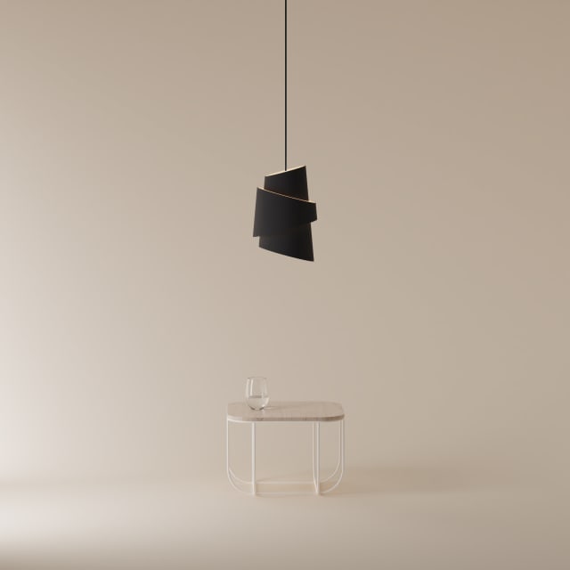 Croissant Pendant Light by Teixeira Design Studio