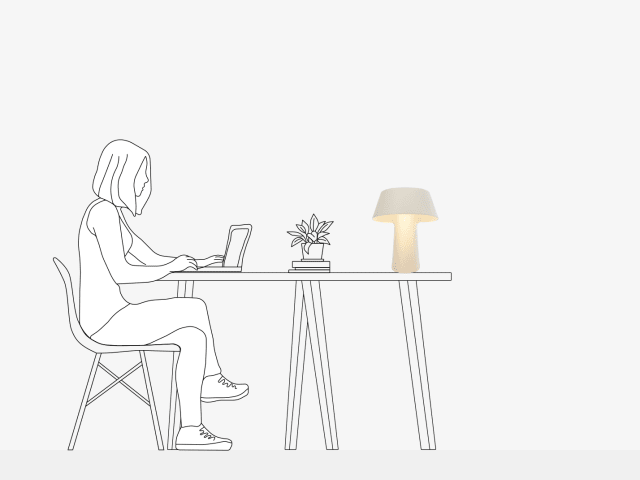 Table Light scale photo
