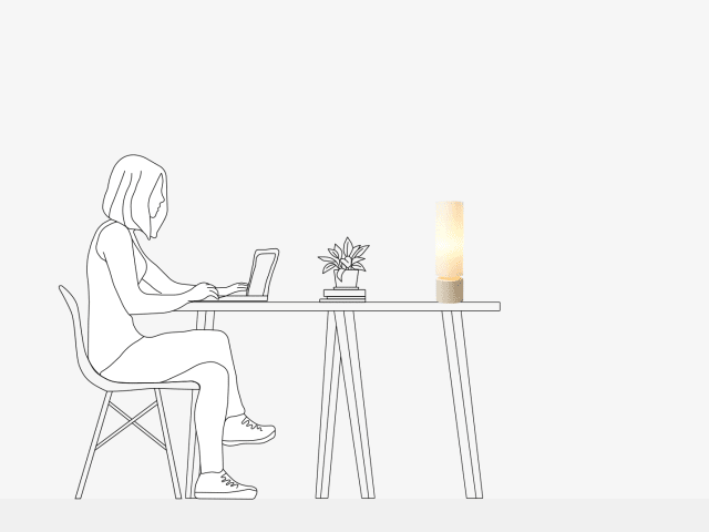 Table Light scale photo
