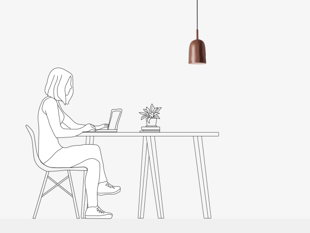 Pendant Light scale photo