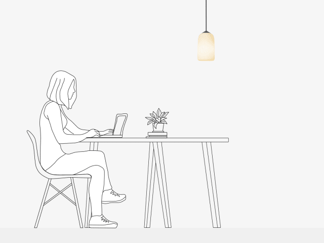 Pendant Light scale photo
