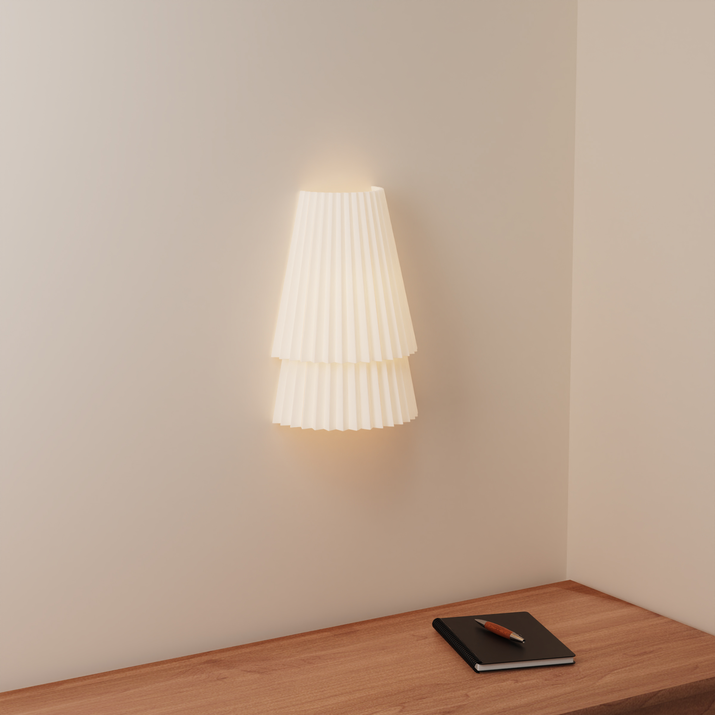 Pleat Wall Sconce by Madeline Isakson | Gantri®
