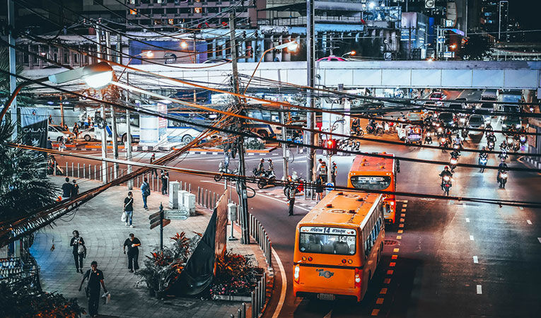 Night scene in Bangkok