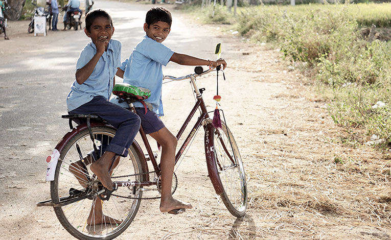 Boys on bikes