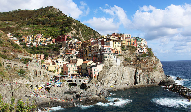 Village in Manarola, Italy