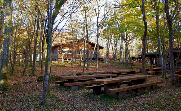 Camp site hang-out area