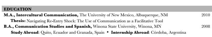 answering how to put study abroad on resume ultimately aligns with the individual internship job or opportunity you are seeking by submitting your