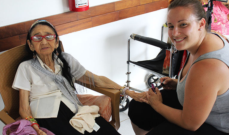 Volunteering with the elderly