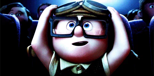 UP, boy putting on goggles with a thumbs up