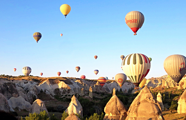 Hot air balloons in Turkey